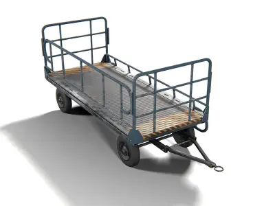 Cart 01 PBR Low-poly 3D model