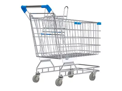 Shopping Trolley with Child Seat 3D model