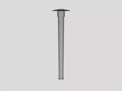 Pick Mattock - Geometry Only No Textures No Materials 3D model