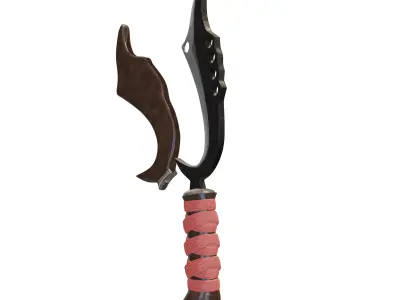 Sundanese Kujang Traditional Weapon 3D model