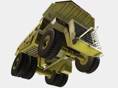 Cat 797B Mining Excavator Low-poly 3D model