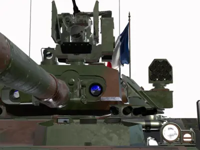 AMX10 RCR 6X6 FRANCE Low-poly 3D model