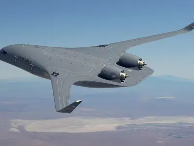 futuristic stealth jet drone  Concept Military Aircraft 3D Model 3D model