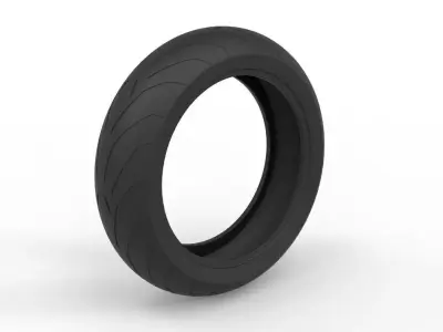Pirelli Angel GT Rear Motorcycle Tyre 3D model