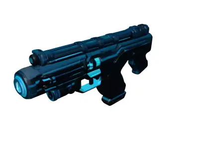 Futuristic Plasma Rifle 3D Model 3D model purchase