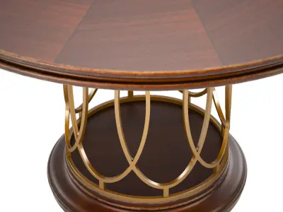 Avalon Heights-Neo Deco Pedestal Table 3D model