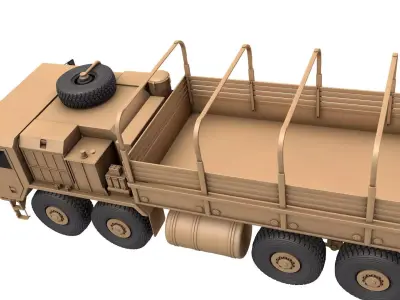 HEMTT A4 Cargo Truck - Army transport truck 3D model