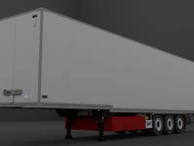 Talson Textile Trailer Low-poly 3D model