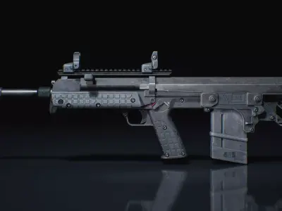 RBF Marksman Rifle Low-poly 3D model