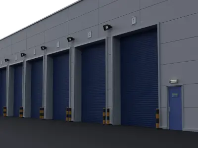 Warehouse 1 Low-poly 3D model