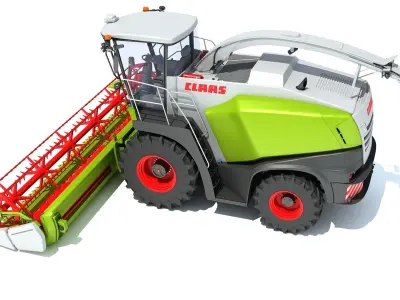 Claas Jaguar Combine Harvester 3D model