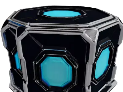 SciFi Energy Core Cube 3D model purchase
