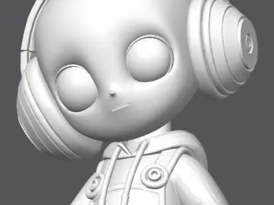 ET ALIEN sci-fi 3D model