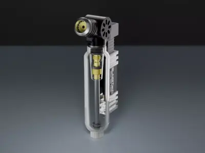 Gas Torch Low-poly 3D model purchase