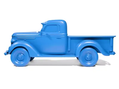 Vintage Pickup Old 3D print model