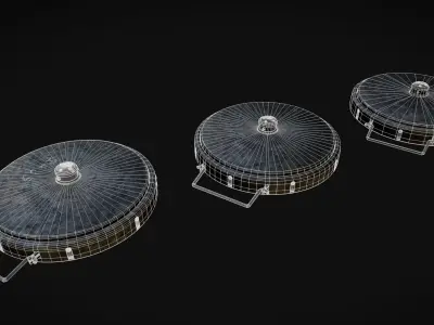 German WW2 Tellermine 35 Anti-Tank Mine 3D model