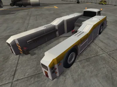 Airport vehicles 3D model