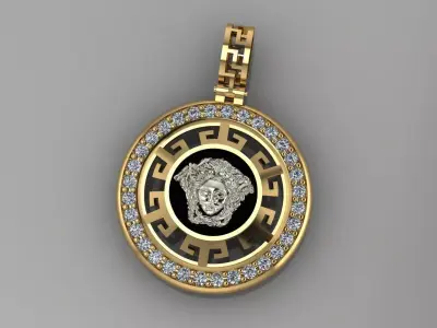 Gargona Medusa pendant p0003 3D print model