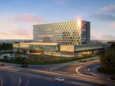3Dmax fashion city commercial square building 445 3D model