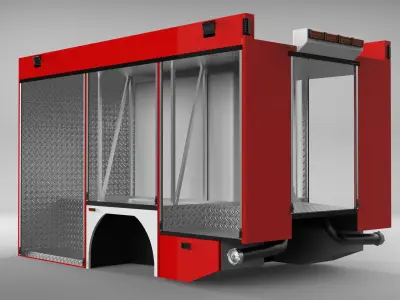 Schlingmann Quadra VA Back Construction Low-poly 3D model