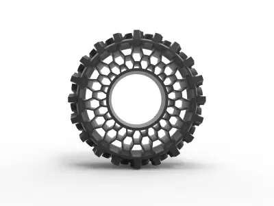 Offroad Twheel tire for flexible filament 3D print model