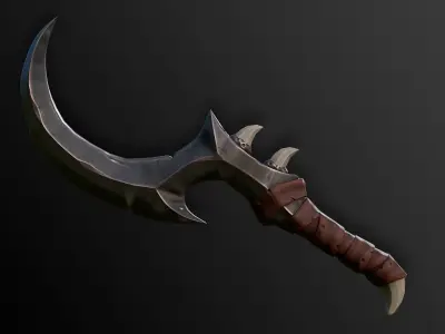Stylized Sword Dagger  Low-poly 3D model