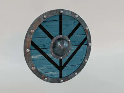 viking shield 3D model purchase