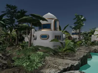 Jungle Village 3D model