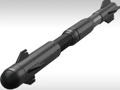 SciFi Missile 3D model purchase