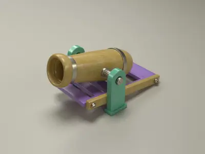 Non-realistic Cannon 3D model