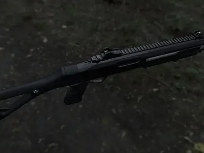 Fabarm STF12 compact Low-poly 3D model