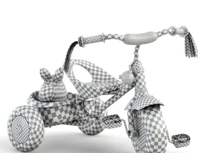 Bike childrens tricycle 3D model