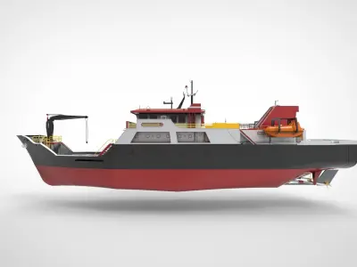 Cargo Passanger Ship 3D model