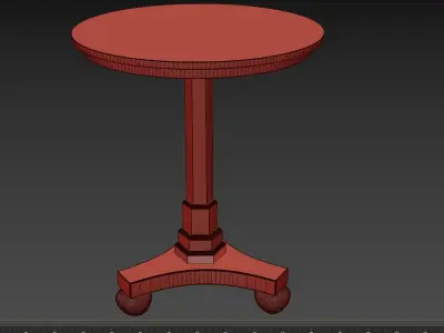 Masterpiece Antique Cherry Accent Table 3D model