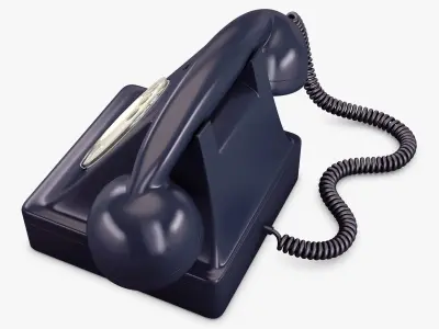 Retro Telephone v 1 3D model