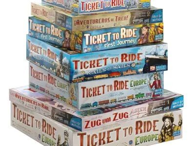 Board Games Pack 7 3D model