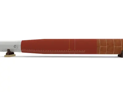 Monopile WTG Foundation - Offshore Wind Energy 3D model