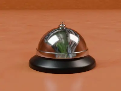 Service Bell Low-poly 3D model