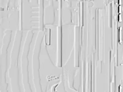 Low Poly Escort Folding Stock Pump-Action Shotgun Low-poly 3D model