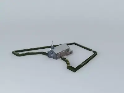 Vélizy  Church of St Denis Free 3D model