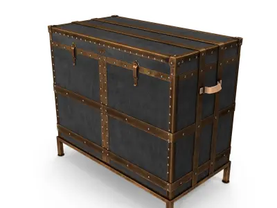 Ludlow Trunk Bar Cabinet Free 3D model