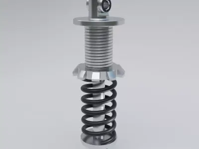 Shock absorber 3D model by kavalen