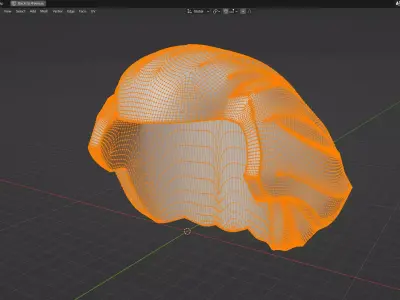 Custom3Dprint Minifigure Accessory - Minifigure Hair S2 - 051 3D print model
