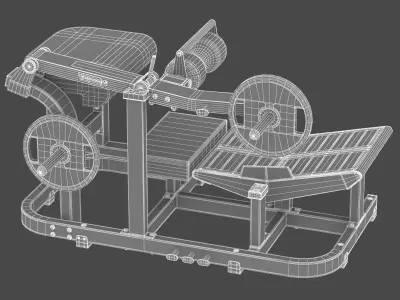 Technogym Plate Loaded Pure Hip Thrust 3D model