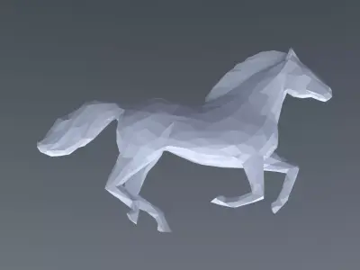 GALLOPING MUSTANG LOW PLOY 3D model