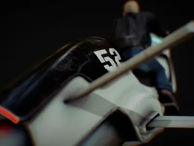 hover bike Low-poly 3D model buy