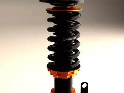 car susspension coilover 3D model