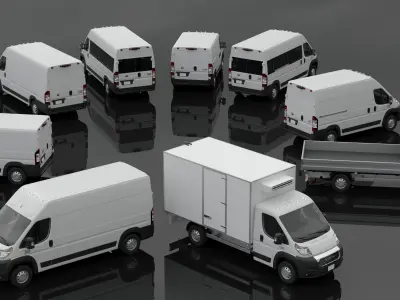 RAM PROMASTER 1500 2500 3500 3D Model Pack