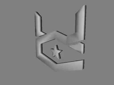 War Commander Icon Logo Free low-poly 3D model