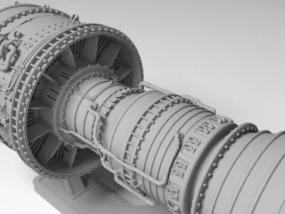 jet engine boeing for Print 3D print model